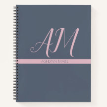Minimalistisk Monogram Bullet Journal