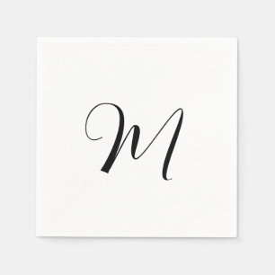 Minimalistisk Monogram - första början Pappersservett