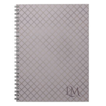 Minimalistisk monogram guld & grå taupe