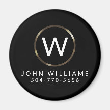 Minimalistisk Monogram Magnet-Professionell för fö