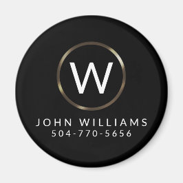 Minimalistisk Monogram Magnet-Professionell för fö Magnet