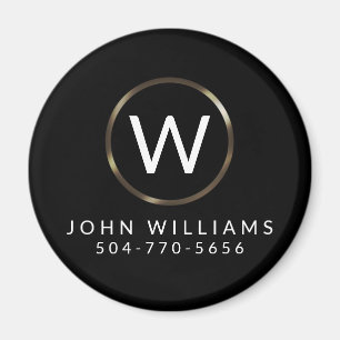 Minimalistisk Monogram Magnet-Professionell för fö Magnet