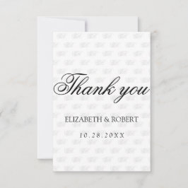 Minimalistisk Monogram Mönster Tack Kort