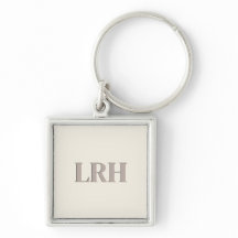 Minimalistisk monogram nyckelring för brudtärna