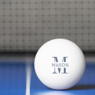 Minimalistisk Monogram-Personlig Pingisboll