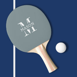 Minimalistisk Monogram-Personlig Pingisracket