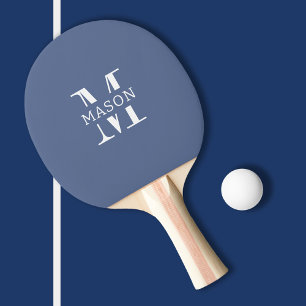 Minimalistisk Monogram-Personlig Pingisracket