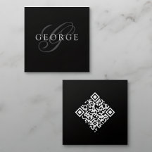 Minimalistisk Monogram QR-kod