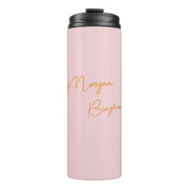 Minimalistisk monogram skrift rosa