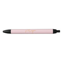 Minimalistisk monogram skrift rosa