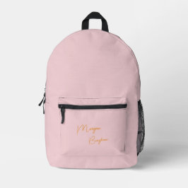 Minimalistisk monogram skrift rosa