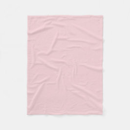 Minimalistisk monogram skrift rosa fleecefilt
