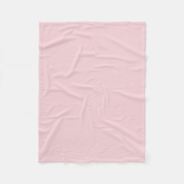 Minimalistisk monogram skrift rosa fleecefilt (Framsidan)