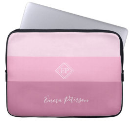 Minimalistisk monogram-skript, Namn Pinky Laptop Fodral