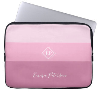 Minimalistisk monogram-skript, Namn Pinky Laptop Fodral