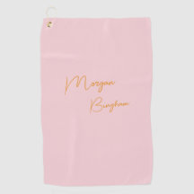 Minimalistisk monogram skript rosa