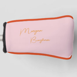 Minimalistisk monogram skript rosa