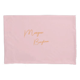 Minimalistisk monogram skript rosa