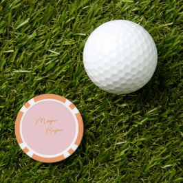 Minimalistisk monogram skript rosa poker marker