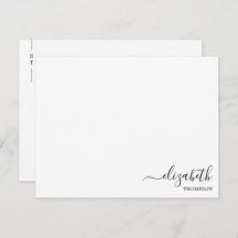 Minimalistisk Monogram, svart och vit enkel