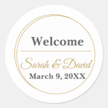 Minimalistisk monogram svetsad kuvertförseglingset