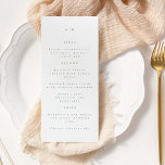 Minimalistisk monogram traditionell typografi Bröl Meny<br><div class="desc">Minimalistisk monogram traditionell typografi Bröllop Menu</div>