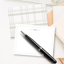 Minimalistisk monogram två Gräns-monogram, första  Anteckningskort