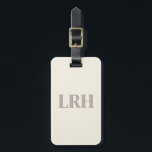 Minimalistisk monogrambrudtärnmärket bagagetikett bagagebricka<br><div class="desc">Små saker med stor inverkan. Uppgradera dina brudtärnars bagage med en klassisk monogrammärkt bagagetikett. Hon kommer att älska att resa med stil.</div>