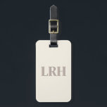 Minimalistisk monogrambrudtärnmärket bagagetikett bagagebricka<br><div class="desc">Små saker med stor inverkan. Uppgradera dina brudtärnars bagage med en klassisk monogrammärkt bagagetikett. Hon kommer att älska att resa med stil.</div>