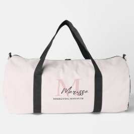 Minimalistisk monograminitial och Namn Pastel-Rosa