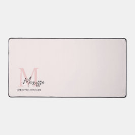 Minimalistisk monograminitial och Namn Pastel-Rosa