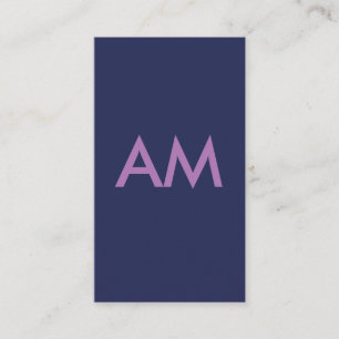 Minimalistisk monogramLila Visitkort