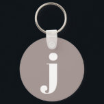 Minimalistisk Monogrammed-start i Taupe Brown Nyckelring<br><div class="desc">Minimalistisk Monogrammed Initial i Taupe Brown Keychain - Berätta om du behöver hjälp med placering i brev.</div>