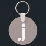 Minimalistisk Monogrammed-start i Taupe Brown Nyckelring<br><div class="desc">Minimalistisk Monogrammed Initial i Taupe Brown Keychain - Berätta om du behöver hjälp med placering i brev.</div>