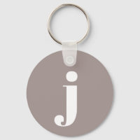 Minimalistisk Monogrammed-start i Taupe Brown