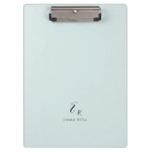 Minimalistisk monogramnamn Elegant mintgrön
