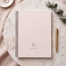 Minimalistisk monogramnamn elegant rosa