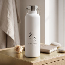 Minimalistisk Monogramnamn Elegant Skriftstil Stor