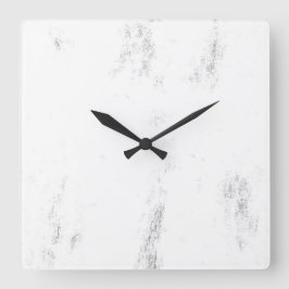 Minimalistisk monokrom Grunge-struktur Fyrkantig Klocka