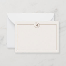 Minimalistisk monokulärgrädde av kaffe älskare anteckningskort