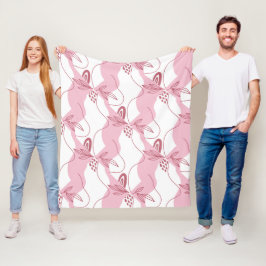 Minimalistisk Mönster Fleece Blanket