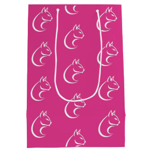 Minimalistisk Mönster-Rosa för kattdesign