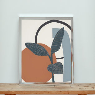 Minimalistisk Monstera Löv Art-utskrift Fototryck