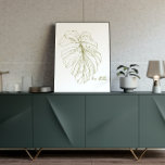 Minimalistisk Monstera Löv-inspirationsoffert Poster<br><div class="desc">Den här snyggtens väggkonst har en minimalistisk linjekonst som illustrerar ett monstera löv i grönt tillsammans med det inspirerande citatet - låt oss fortfarande vara det.</div>