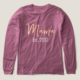 Minimalistisk Mor Keepsaké för det första året i M T Shirt
