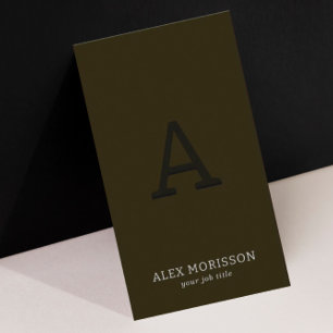 Minimalistisk Mörk av enkel modern Professionell Visitkort