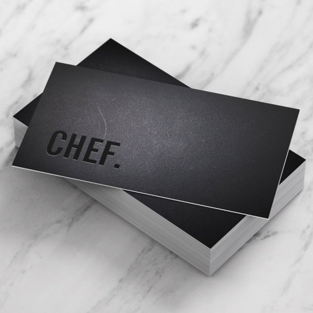 Minimalistisk Mörk för Chef Professionell Visitkort (Skapare uppladdad)