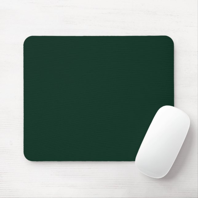 Minimalistisk mörk gräs grönt solid, vanlig elegan musmatta (Med mus)