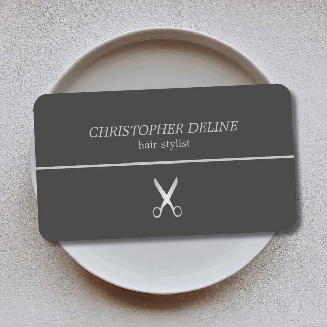 Minimalistisk Mörk-radsaxhöjd Visitkort (Skapare uppladdad)