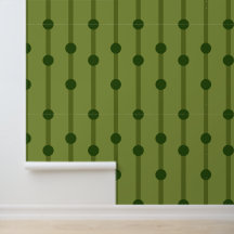 Minimalistisk mörkgrön geometrisk prickar och ränd